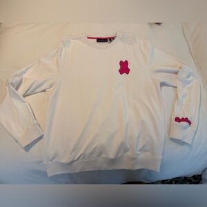 Psycho Bunny White Tee with Pink Accents